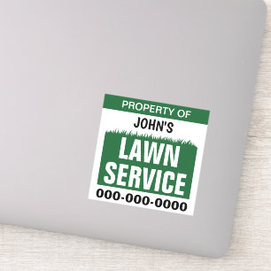 Lawn Service Property Custom-Cut Vinyl Sticker