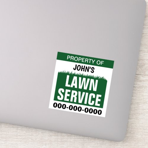 Lawn Service Property Custom_Cut Vinyl Sticker