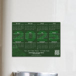 Lawn Service QR code Green 2025 Calendar Magnet<br><div class="desc">Introducing - Lawn Service QR Code Green 2025 Calendar Magnet – our specially crafted Green 2025 calendar magnet designed exclusively for lawn maintenance services. A charming lawn mower outline adds character to the bottom left corner, creating a delightful green-white themed design. On the right, find a custom tagline that reads...</div>