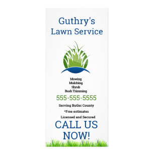 Lawn Service Rack Card