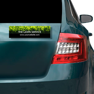 Lawn Service Simple Advertising Car Magnet