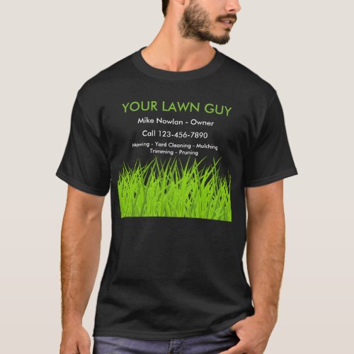 Lawn Service Simple Promotional  Work Shirts