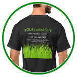 Lawn Service Simple Work Shirts<br><div class="desc">Simple lawn care and landscaping service work shirts with green grass and text you can customize online.  Budget friendly with high quality printing  you can wear wherever the job takes you.</div>