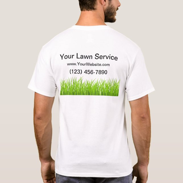 Lawn Service Simple Work Shirts New (Back)