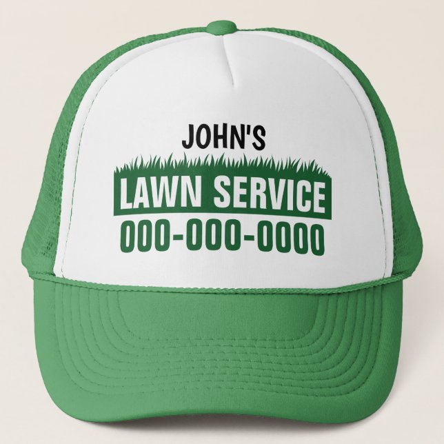 Lawn Service Trucker Hat (Front)