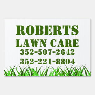 Lawn Service Yard Sign