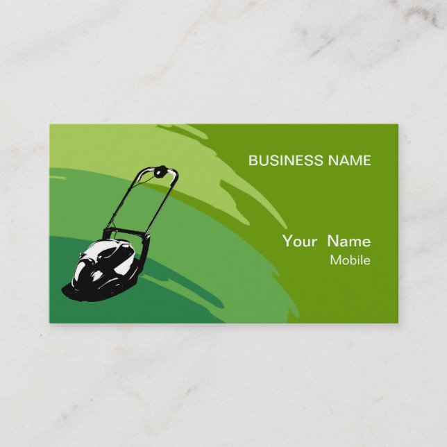 Lawn Services Business Card (Front)