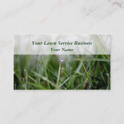 Lawn Services business cards