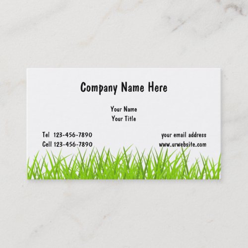 Lawn Services Business Cards