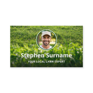 Lawn Services Custom Photo Landscaping Yard Care Business Card