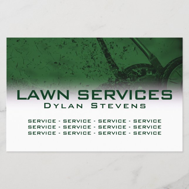 Lawn services modern professional flyer  (Front)