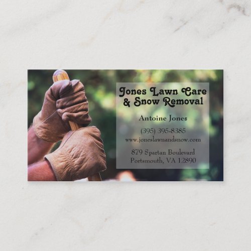 Lawn &amp; Snow Business Cards