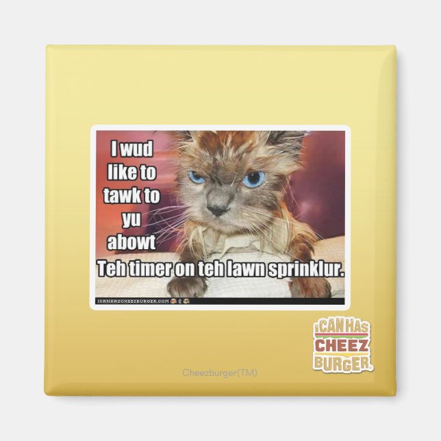 Lawn Sprinklur Timer Magnet (Front)