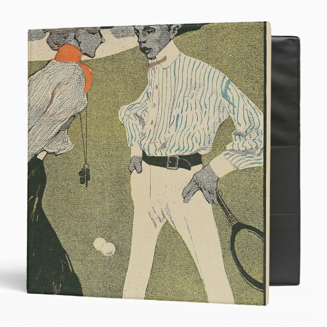 Lawn Tennis 3 Ring Binder (Front/Inside)