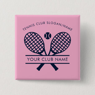 Lawn Tennis Club Name Team Coach Pink Button