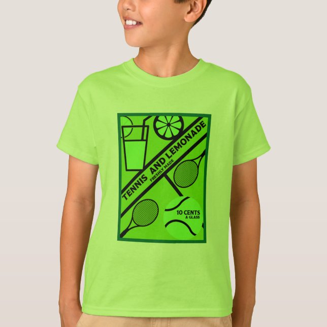 Lawn Tennis Player Graphic Art    T-Shirt (Front)