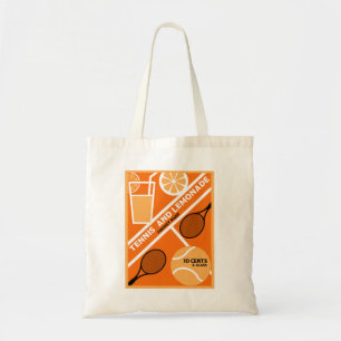 Lawn Tennis Player Graphic Art Tote Bag