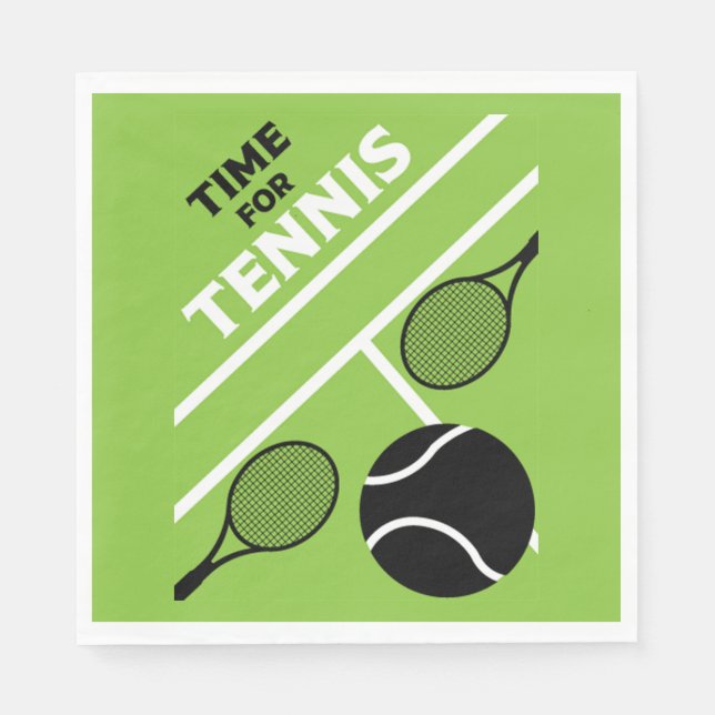 Lawn Tennis Players   Napkin (Front)