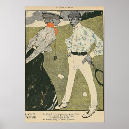 Lawn Tennis Poster