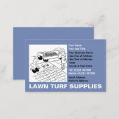 Lawn Turf Supplies Cartoon Business Card (Front/Back)