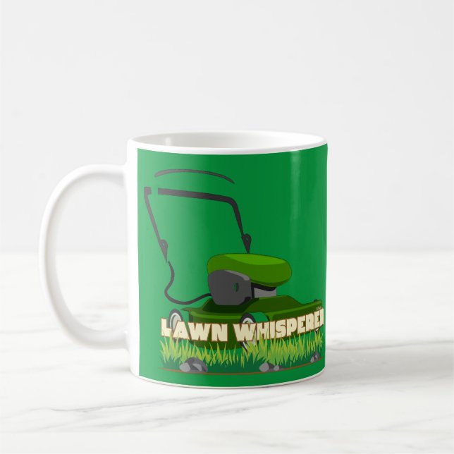 LAWN WHISPERER funny gardening gift                Coffee Mug (Left)