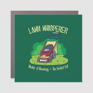 Lawn Whisperer Lawn Mower Garden Gardening Car Magnet