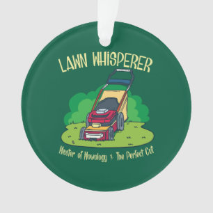 Lawn Whisperer Lawn Mower Garden Gardening Ornament