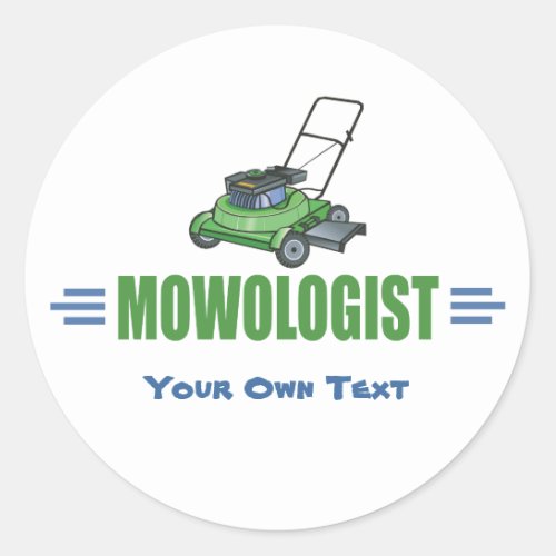 Lawn Yard Mowing Mow Lawns Landscaping Lawn Care Classic Round Sticker