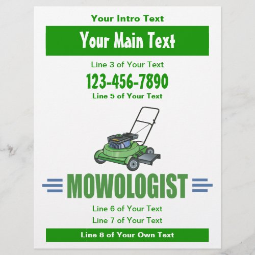 Lawn Yard Mowing Mow Lawns Landscaping Lawn Care Flyer