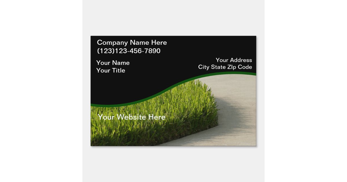 lawn yard sign design template zazzle com wedding favor tags template