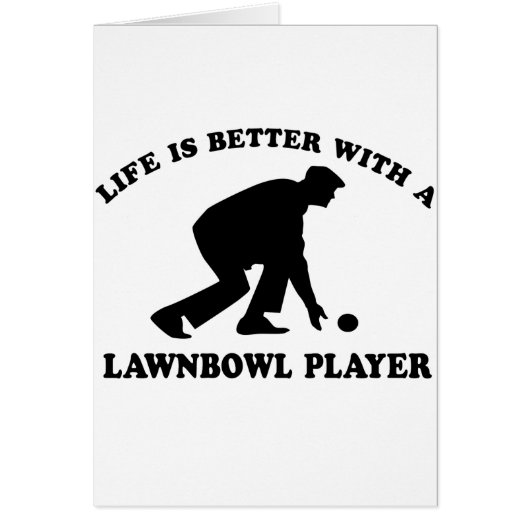 Lawnbowling vector designs cards (Front)
