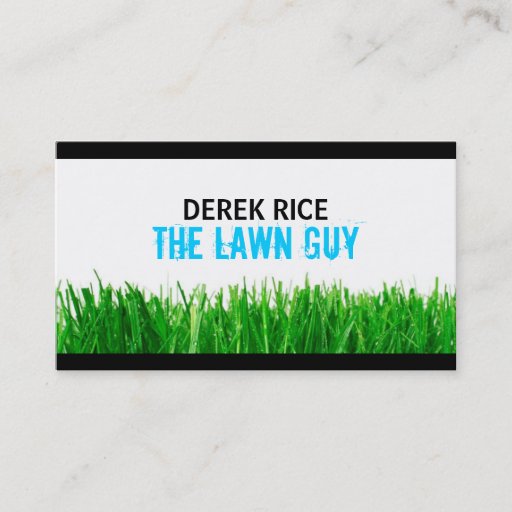 Customizable Lawncare Business Card