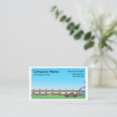 Lawncare BusinessCard Business Card (Standing Front)