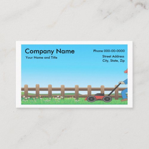 Lawncare BusinessCard Business Card