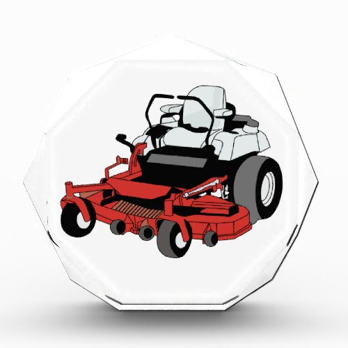 Lawnmower Acrylic Award