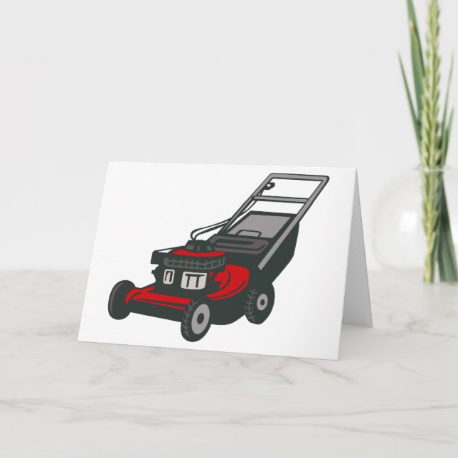 Lawnmower Card (Front)