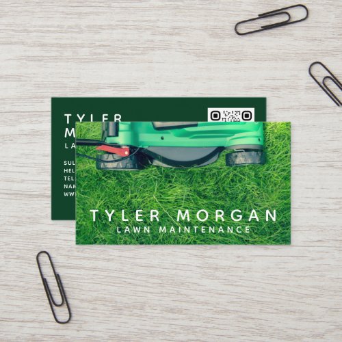 Lawnmower Grass Lawn Care Business Card