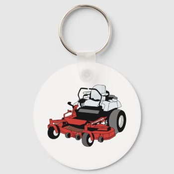 Lawnmower Keychain by Grandslam_Designs at Zazzle