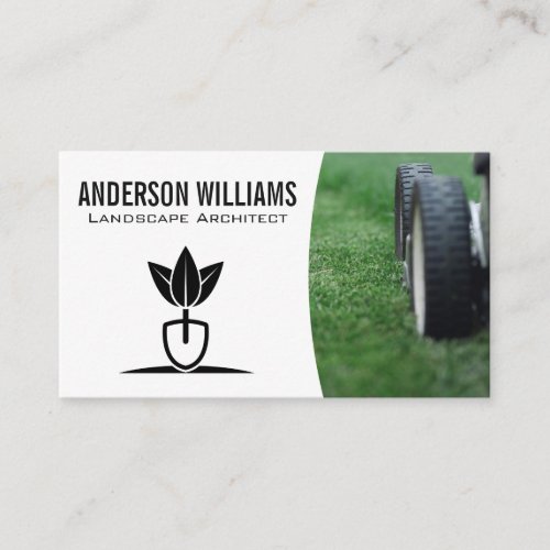 Lawnmower  Landscaping Logo Business Card