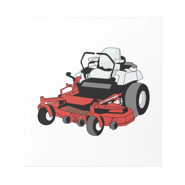 Lawnmower Notepad (Front)