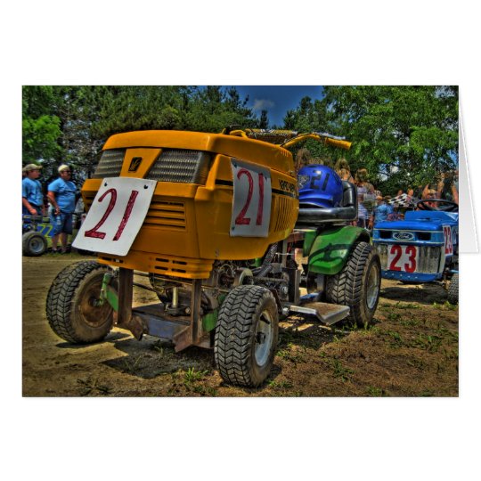 Lawnmower Racing Card #4 - Blank