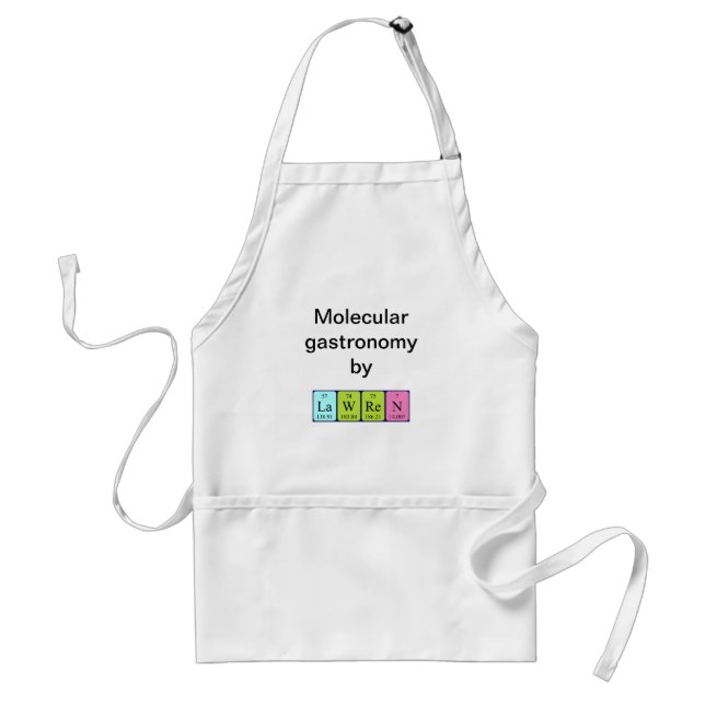 Lawren periodic table name apron (Front)