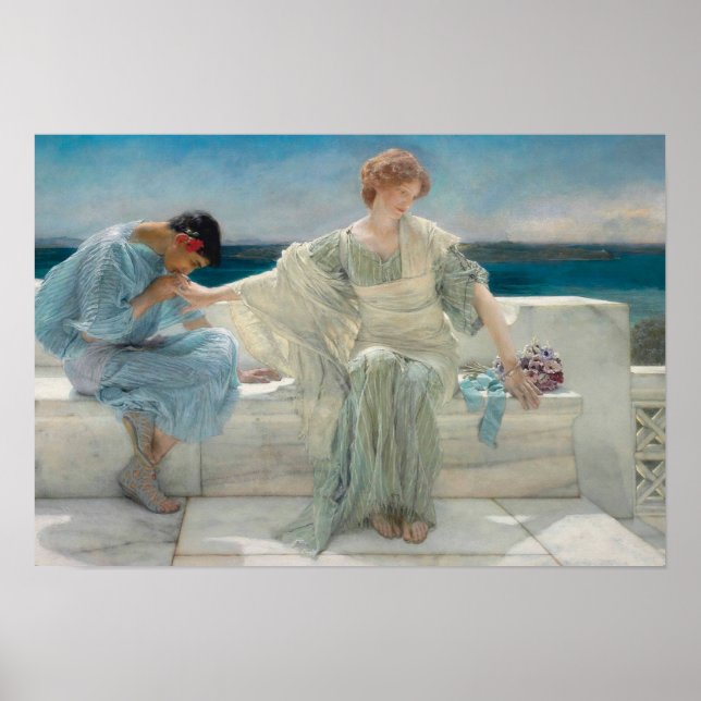 Lawrence Alma-Tadema - Ask Me No More Poster (Front)