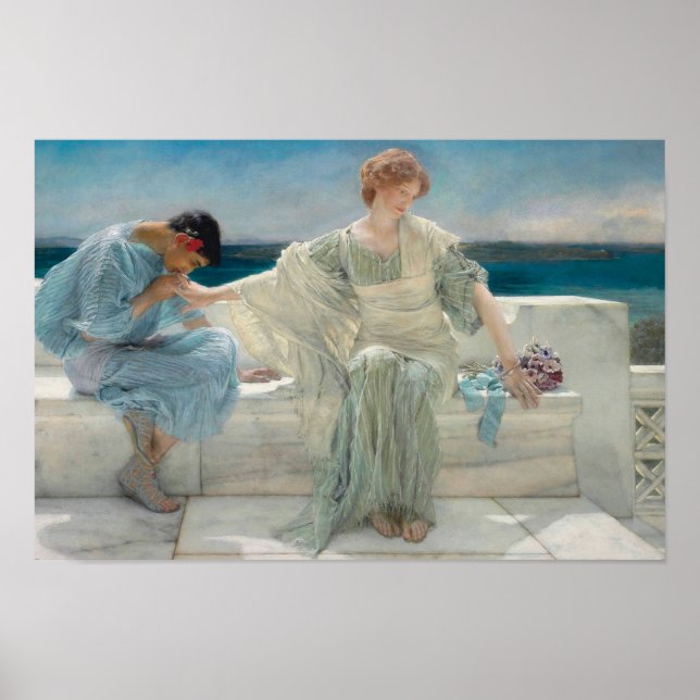 Lawrence Alma-Tadema - Ask Me No More Poster (Front)