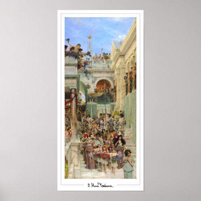 Lawrence Alma-Tadema Zedign Art Poster #15 (Front)