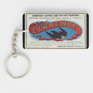 Lawrence Clipper sailing ship 1900 Keychain