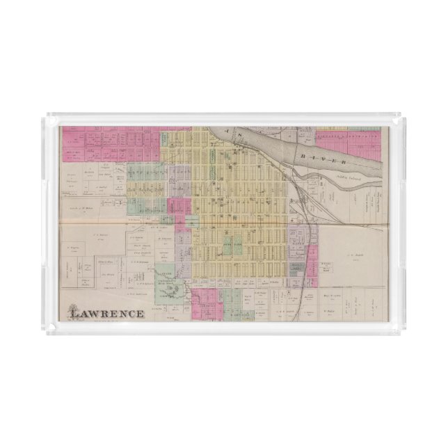 Lawrence, Kansas Acrylic Tray (Front)