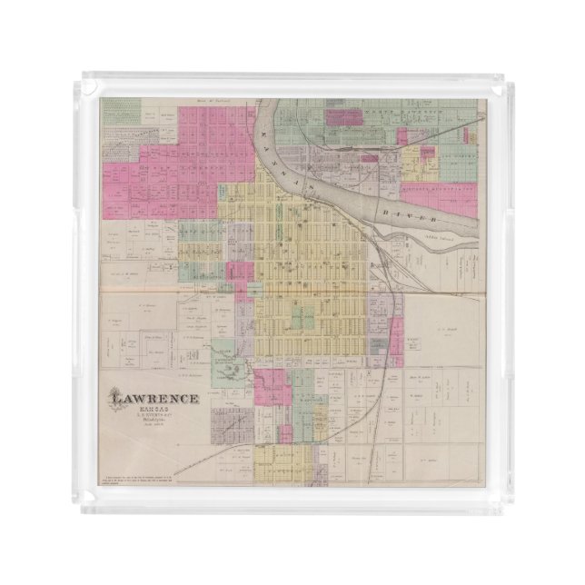 Lawrence, Kansas Acrylic Tray (Front)