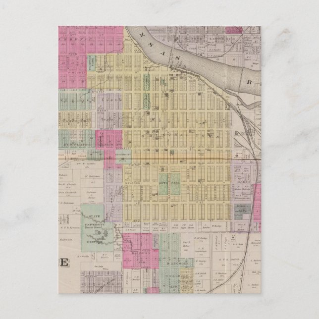 Lawrence, Kansas Postcard (Front)