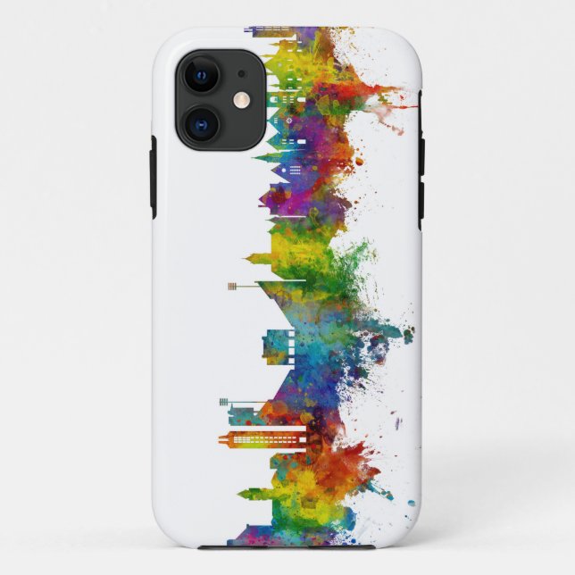 Lawrence Kansas Skyline Case-Mate iPhone Case (Back)